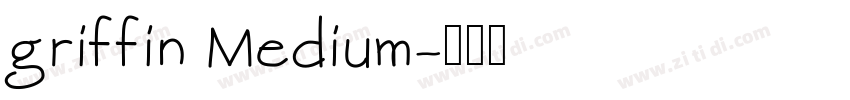 griffin Medium字体转换